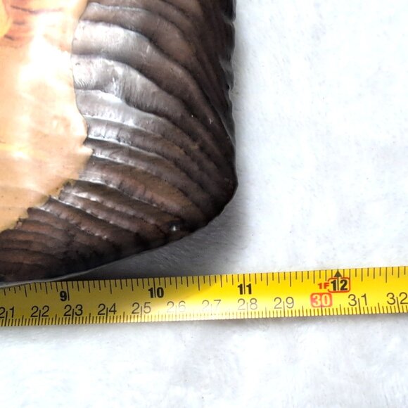 Vtg "Crying Boy" Dorothy Oxboro Indigenous Art Decoupage on Wood 8.5x11" Sealed - Picture 8 of 9